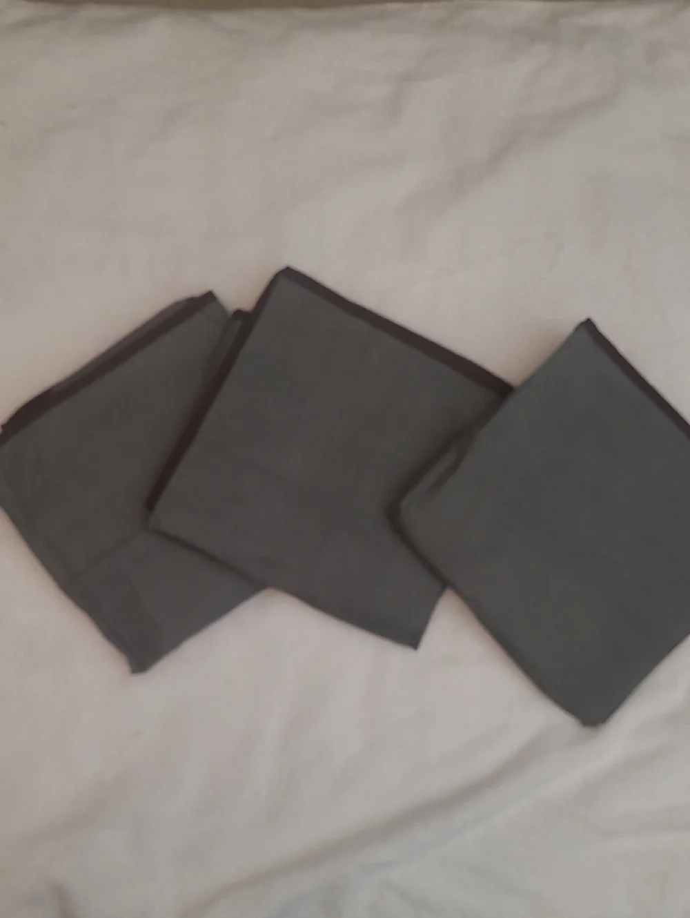 Large Fabric Storage Pouches - Set of 3